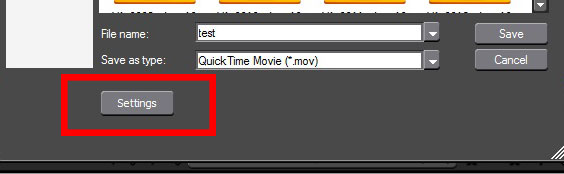 Quicktime settings